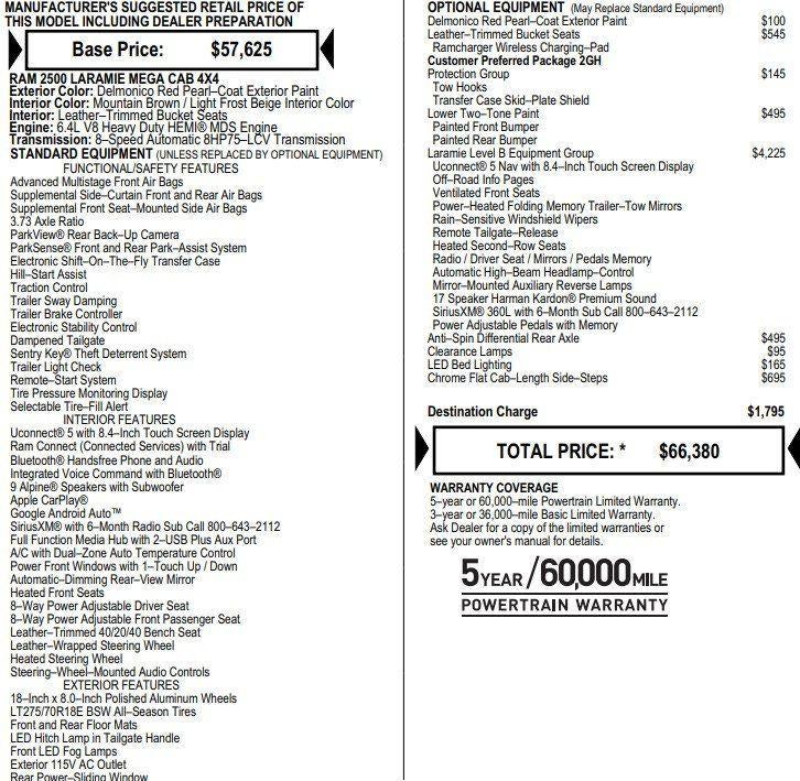 2022 RAM 2500 Laramie