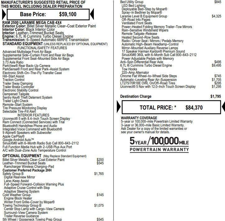 2022 RAM 2500 Laramie