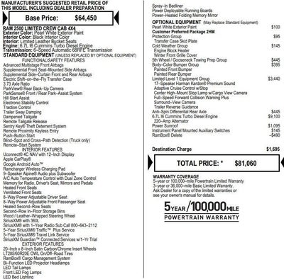 2019 RAM 2500 Limited