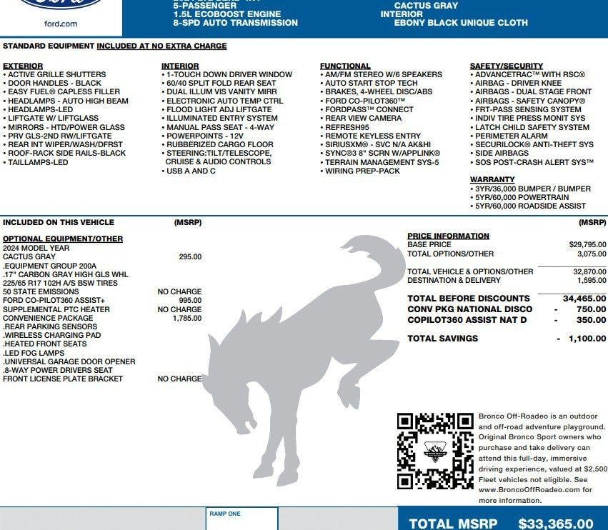 2024 Ford Bronco Sport Big Bend