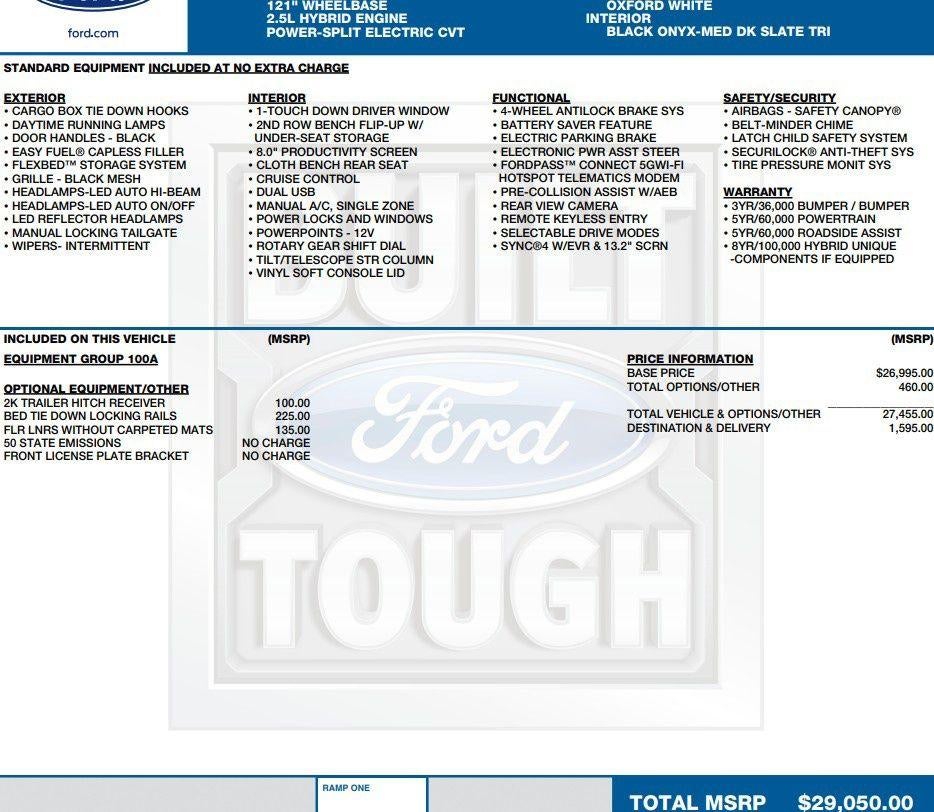 2025 Ford Maverick XL