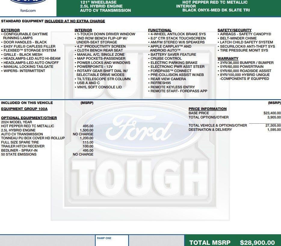 2024 Ford Maverick XL