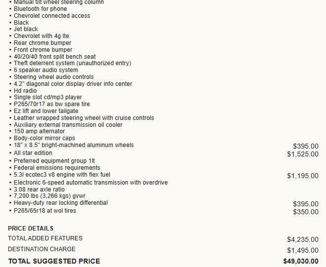 2018 Chevrolet Silverado 1500 LT All Star Edition