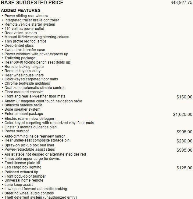 2017 Chevrolet Silverado 1500 High Country