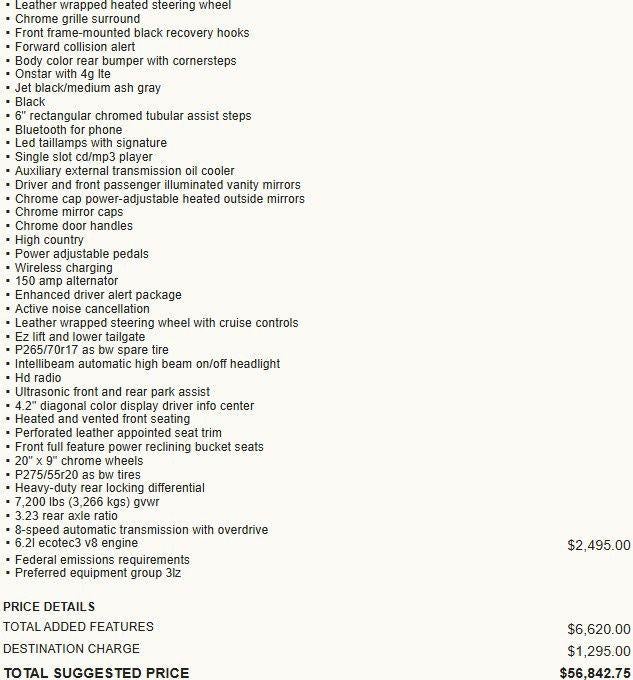 2017 Chevrolet Silverado 1500 High Country