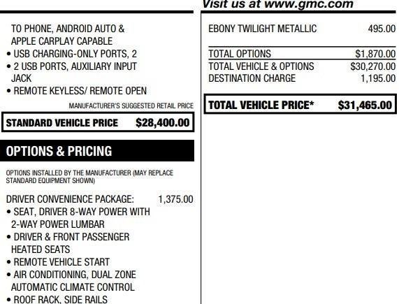2020 GMC Terrain SLE