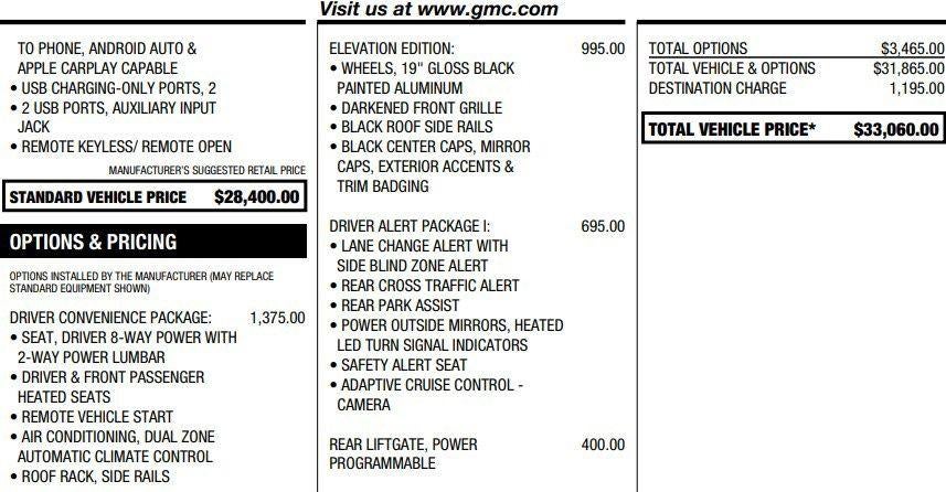 2020 GMC Terrain SLE