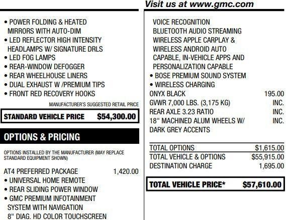 2021 GMC Sierra 1500 AT4