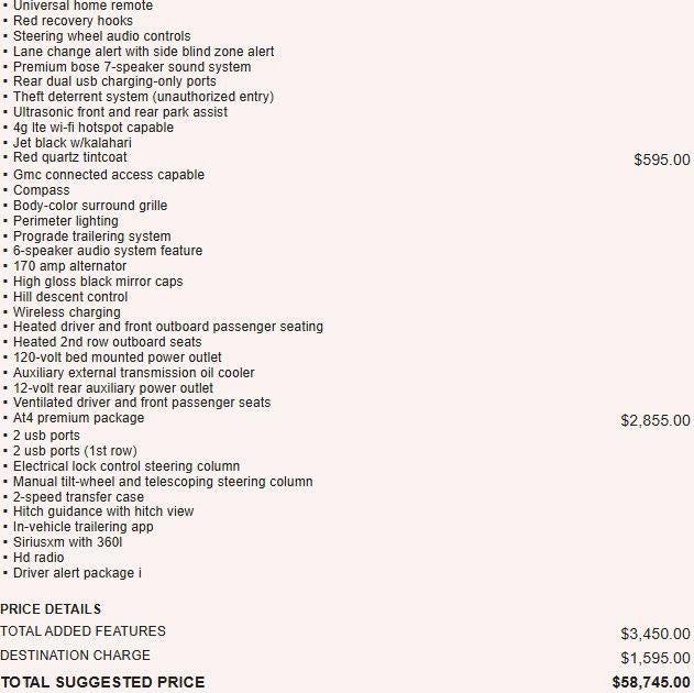 2020 GMC Sierra 1500 AT4