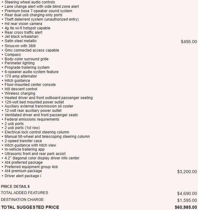 2021 GMC Sierra 1500 AT4