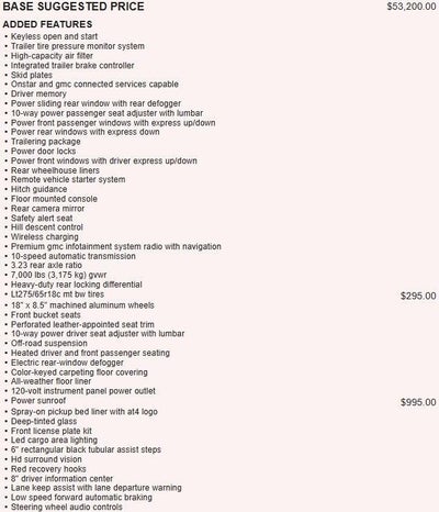 2019 GMC Sierra 1500 AT4