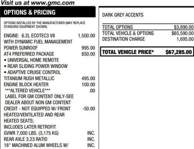 2022 GMC Sierra 1500 AT4