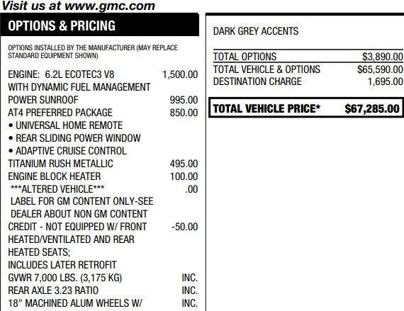 2022 GMC Sierra 1500 AT4