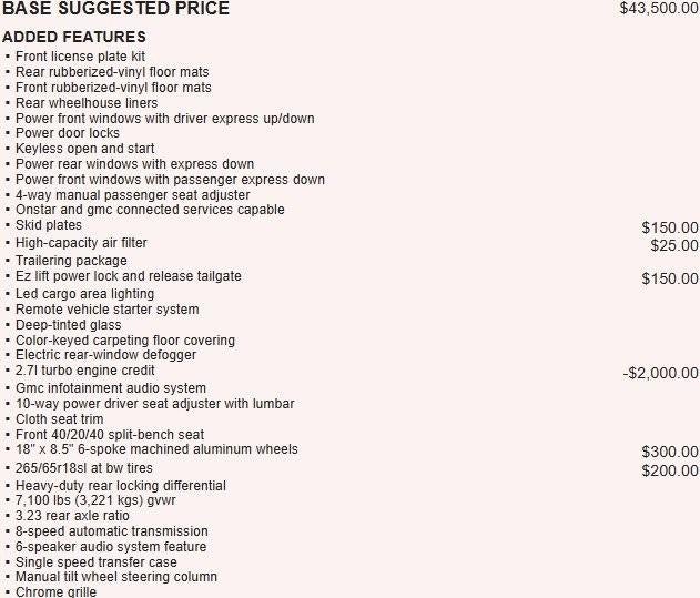 2019 GMC Sierra 1500 SLE