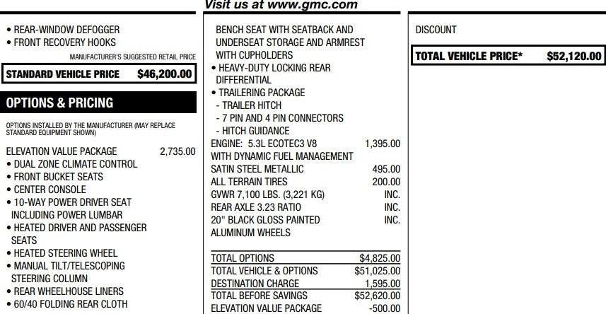 2020 GMC Sierra 1500 Elevation