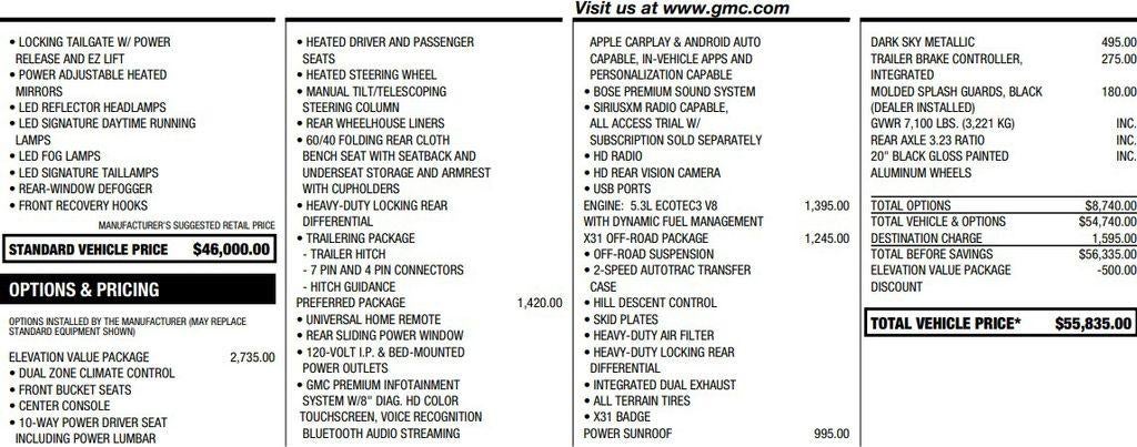 2020 GMC Sierra 1500 Elevation