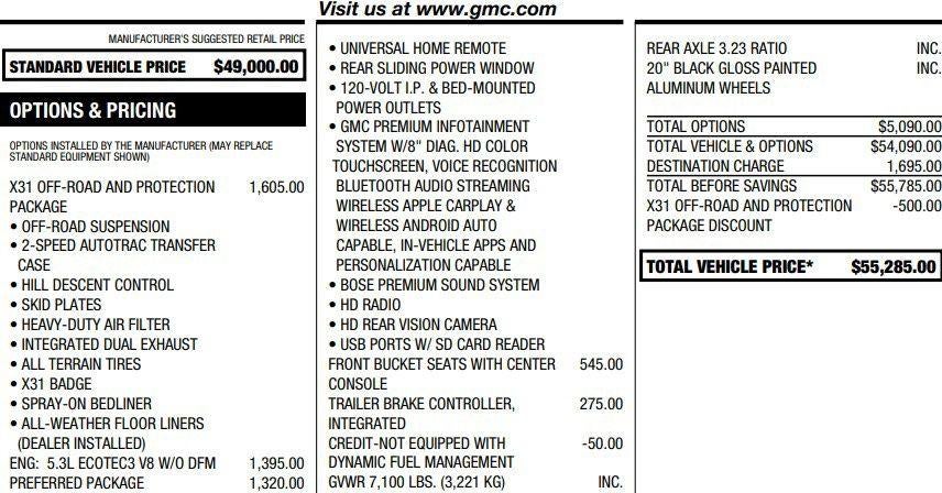 2021 GMC Sierra 1500 Elevation