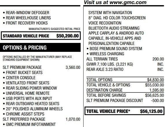 2020 GMC Sierra 1500 SLT
