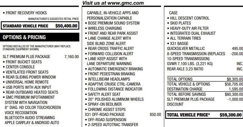 2020 GMC Sierra 1500 SLT
