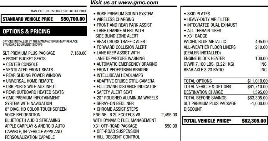 2020 GMC Sierra 1500 SLT