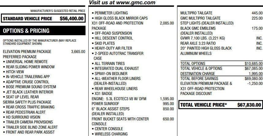 2025 GMC Sierra 1500 Elevation