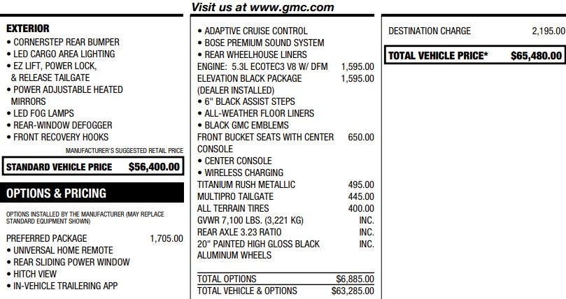 2025 GMC Sierra 1500 Elevation