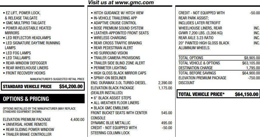 2022 GMC Sierra 1500 Elevation