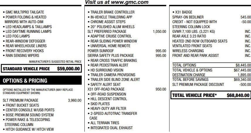 2023 GMC Sierra 1500 SLT