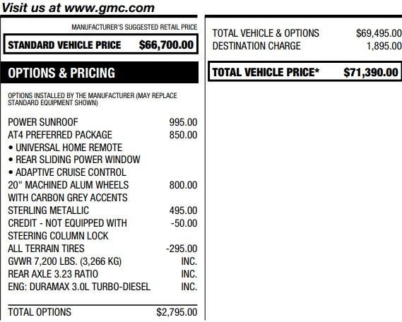 2023 GMC Sierra 1500 AT4