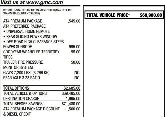 2025 GMC Sierra 1500 AT4