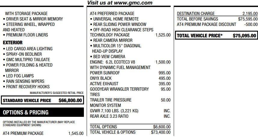 2025 GMC Sierra 1500 AT4