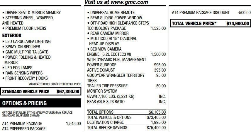 2025 GMC Sierra 1500 AT4