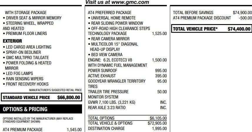 2025 GMC Sierra 1500 AT4