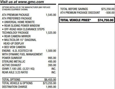 2025 GMC Sierra 1500 AT4