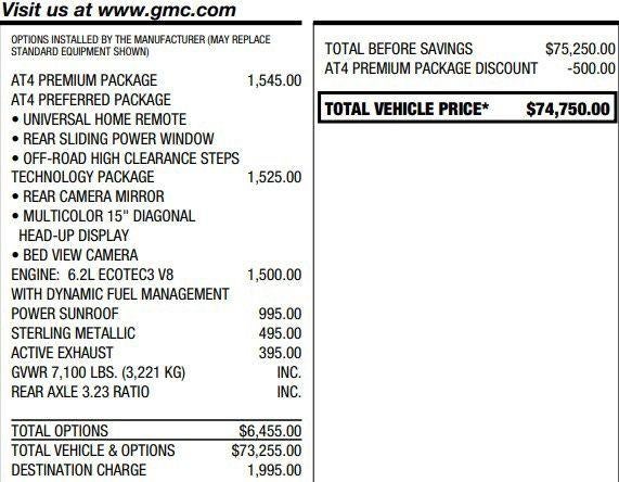 2025 GMC Sierra 1500 AT4