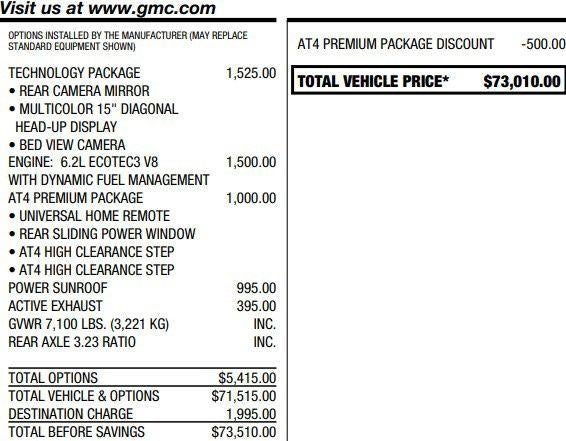 2024 GMC Sierra 1500 AT4