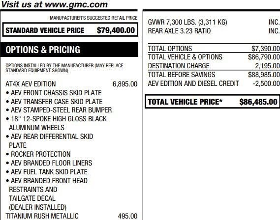 2025 GMC Sierra 1500 AT4X