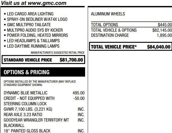 2023 GMC Sierra 1500 AT4X
