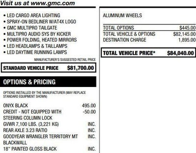 2023 GMC Sierra 1500 AT4X