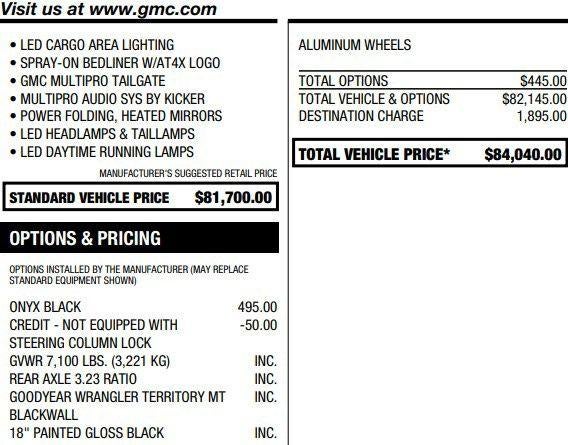 2023 GMC Sierra 1500 AT4X