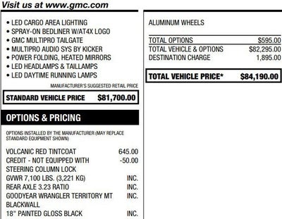2023 GMC Sierra 1500 AT4X