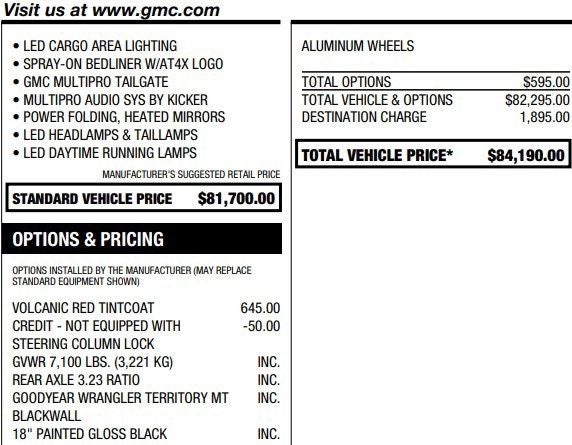 2023 GMC Sierra 1500 AT4X