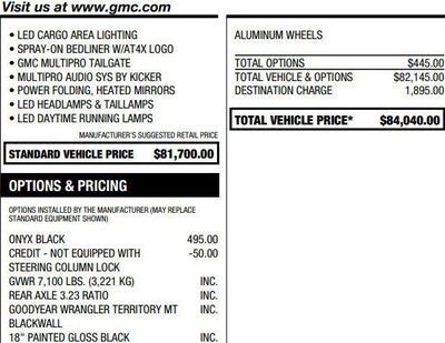2023 GMC Sierra 1500 AT4X