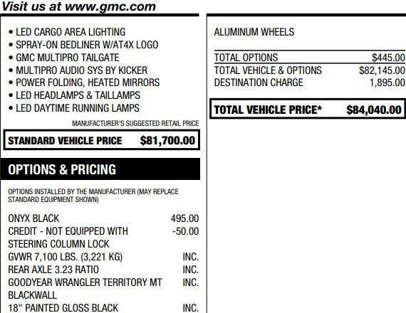 2023 GMC Sierra 1500 AT4X