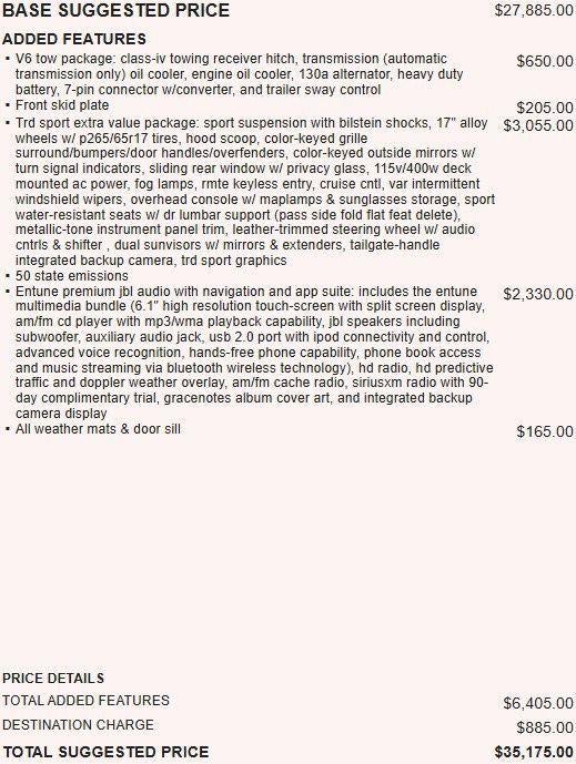 2014 Toyota Tacoma Base V6