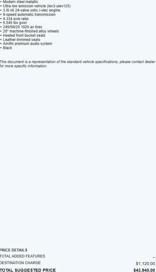 2019 Honda Pilot Touring 7-Passenger