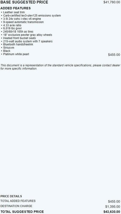 2023 Honda Ridgeline RTL