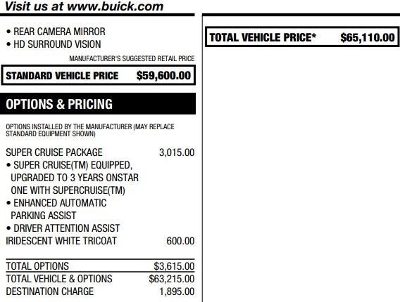2026 Buick Enclave Avenir