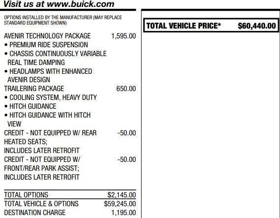 2022 Buick Enclave Avenir