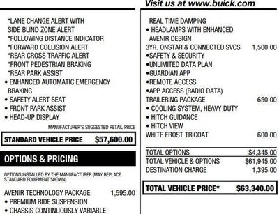 2023 Buick Enclave Avenir